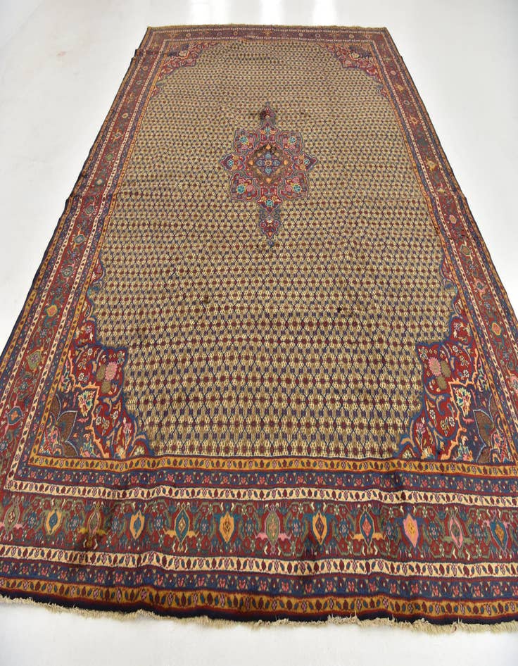 Detail image of 9' 10 x 12' 9 Hand Knotted Koliaei Persian Wool Rug