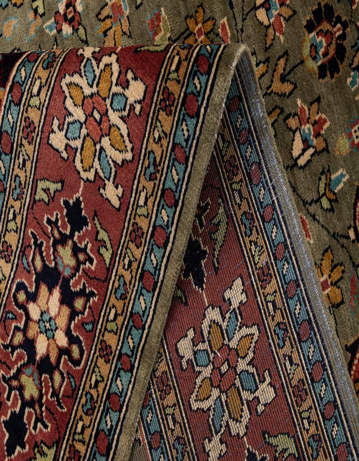 Detail image of  5' 11 x 9' 2  Hand Knotted Lahour Wool Rug