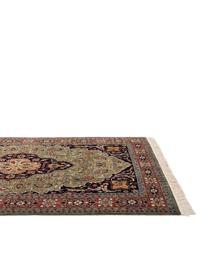 Detail image of  5' 11 x 9' 2  Hand Knotted Lahour Wool Rug