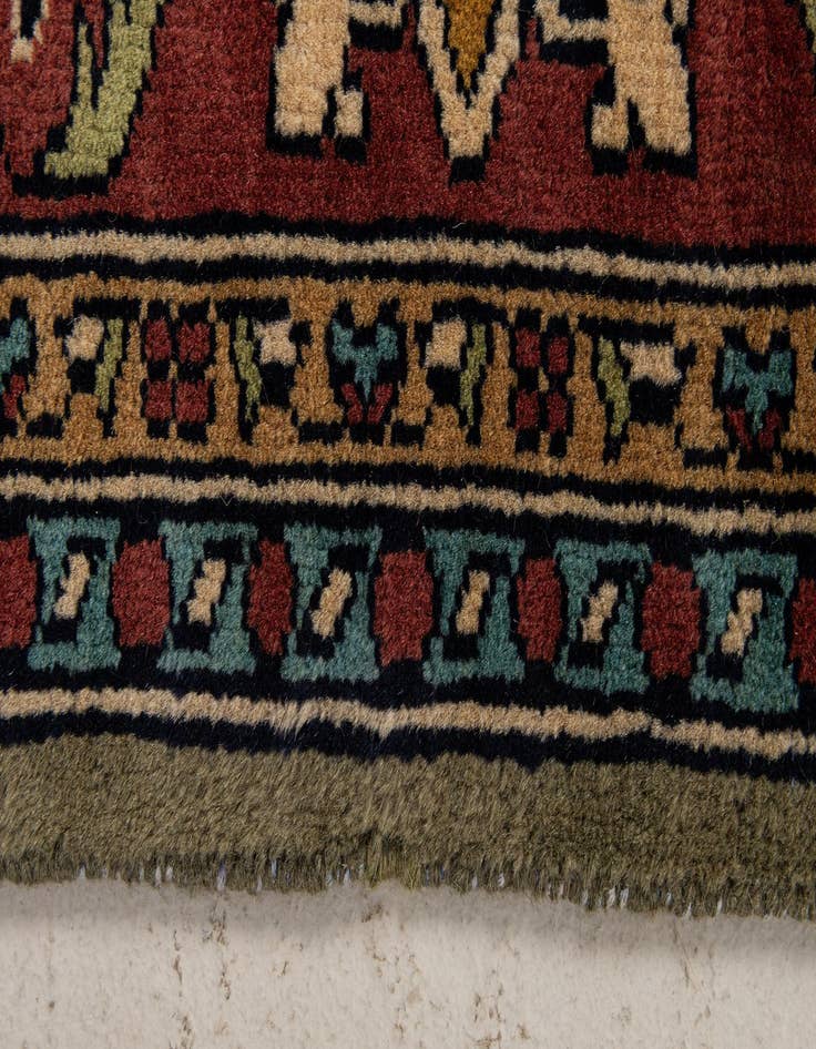Detail image of  5' 11 x 9' 2  Hand Knotted Lahour Wool Rug