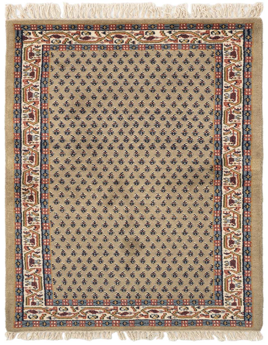 Primary image  3' 2 x 5' 5  Hand Knotted Mir Wool Rug
