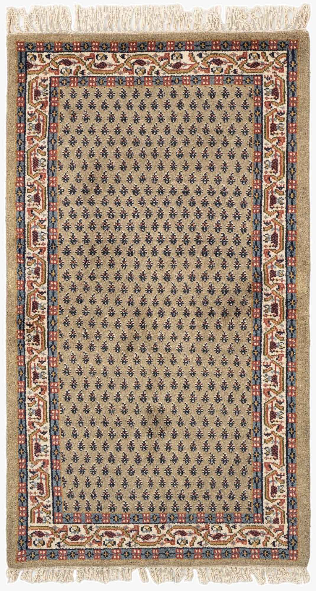  3' 2 x 5' 5  Hand Knotted Mir Wool Rug