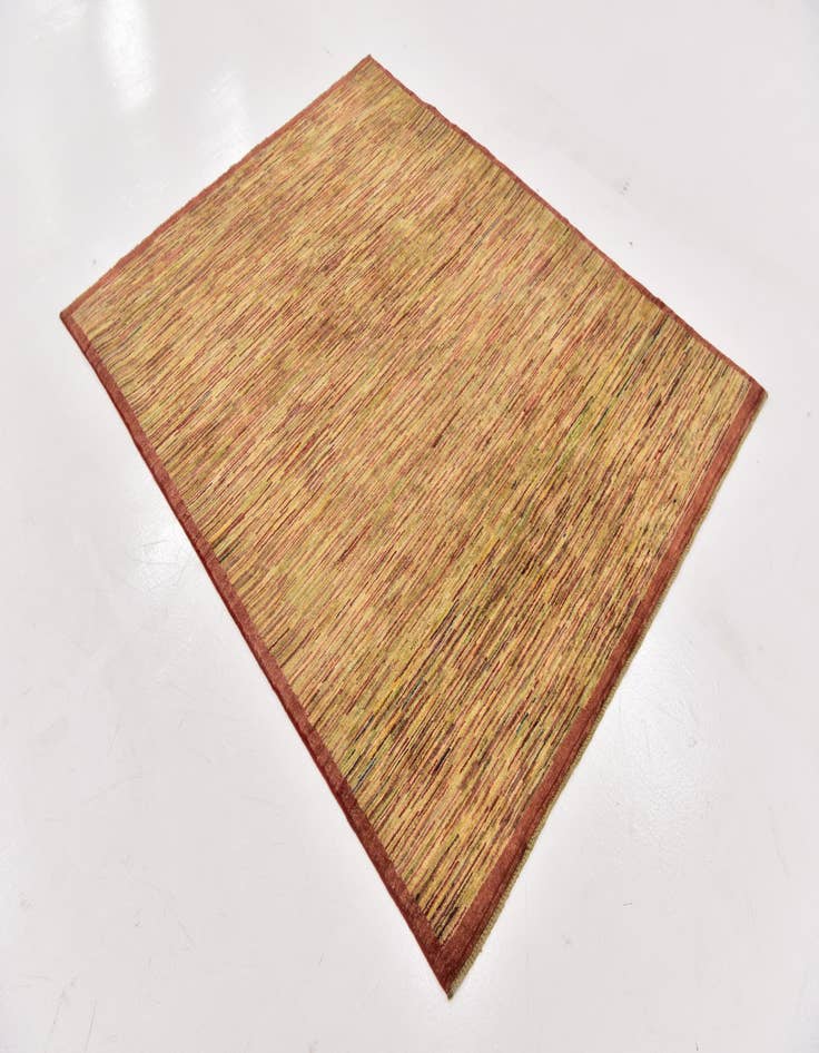 Detail image of  5' x 6' 3  Hand Knotted Modern Ziegler Oriental Rug