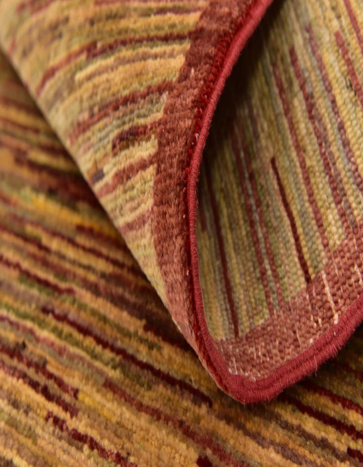 Detail image of  5' x 6' 3  Hand Knotted Modern Ziegler Oriental Rug