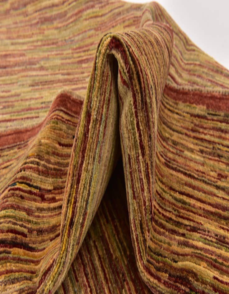 Detail image of  5' x 6' 3  Hand Knotted Modern Ziegler Oriental Rug