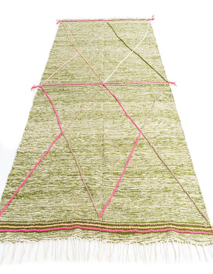 Detail image of  6' 6 x 9' 7  Hand Knotted Moroccan Wool Rug