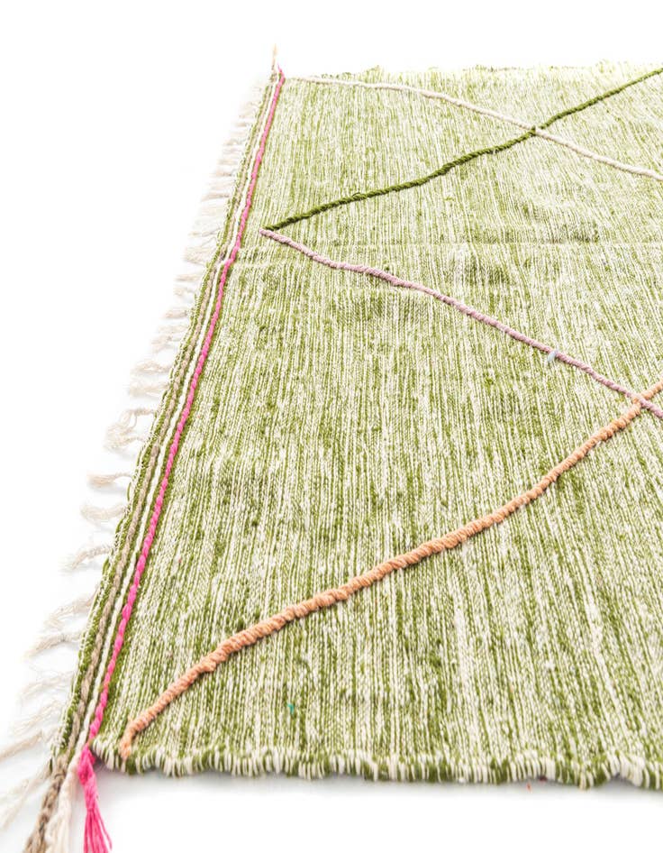 Detail image of  6' 6 x 9' 7  Hand Knotted Moroccan Wool Rug