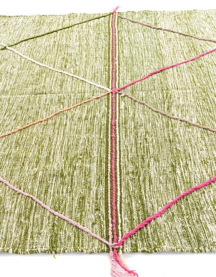 Detail image of  6' 6 x 9' 7  Hand Knotted Moroccan Wool Rug