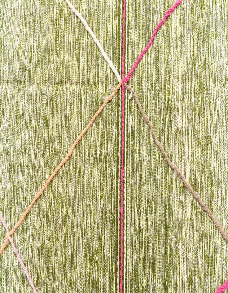 Detail image of  6' 6 x 9' 7  Hand Knotted Moroccan Wool Rug