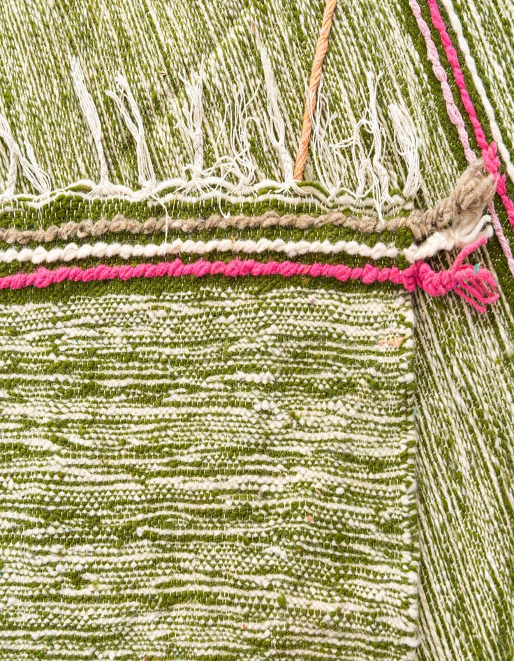 Detail image of  6' 6 x 9' 7  Hand Knotted Moroccan Wool Rug