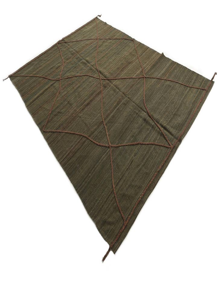 Detail image of  7' x 9' 5  Hand Knotted Moroccan Wool Rug