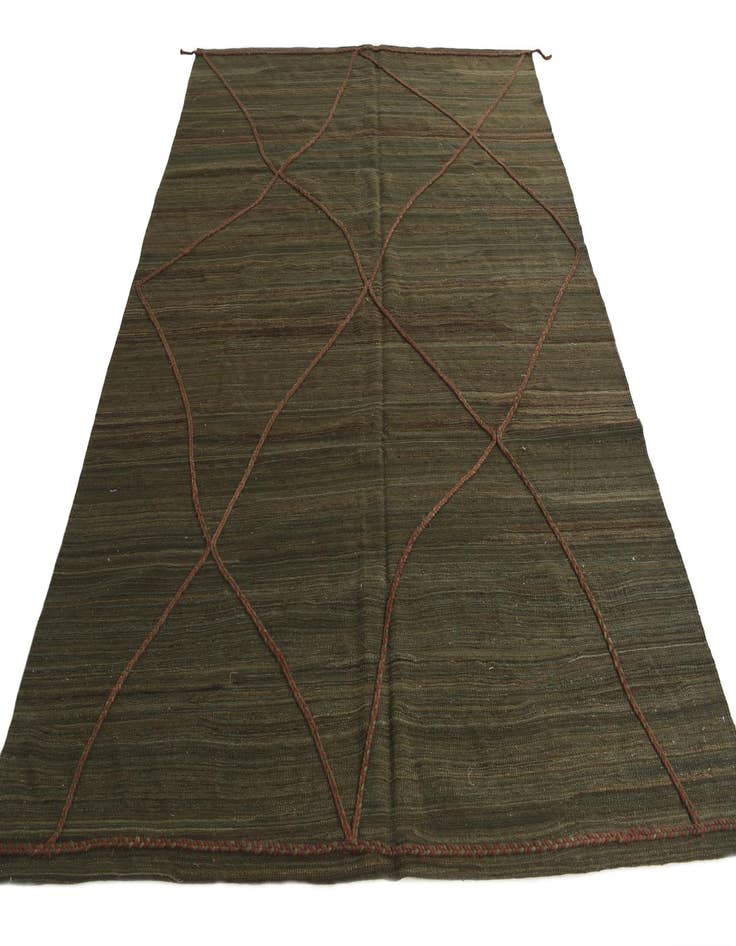 Detail image of  7' x 9' 5  Hand Knotted Moroccan Wool Rug