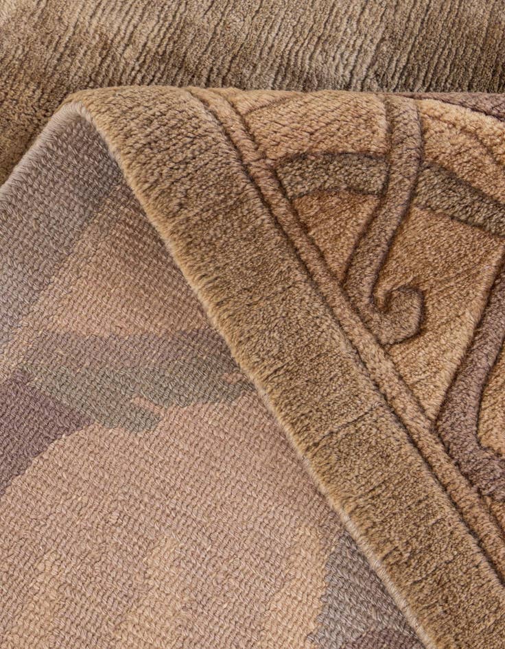 Detail image of  5' 5 x 7' 6  Hand Knotted Nepal Wool Rug