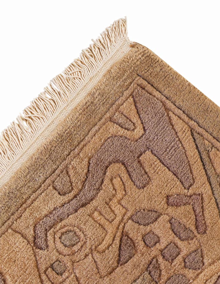 Detail image of  5' 5 x 7' 6  Hand Knotted Nepal Wool Rug