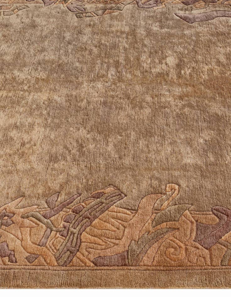 Detail image of  5' 5 x 7' 6  Hand Knotted Nepal Wool Rug
