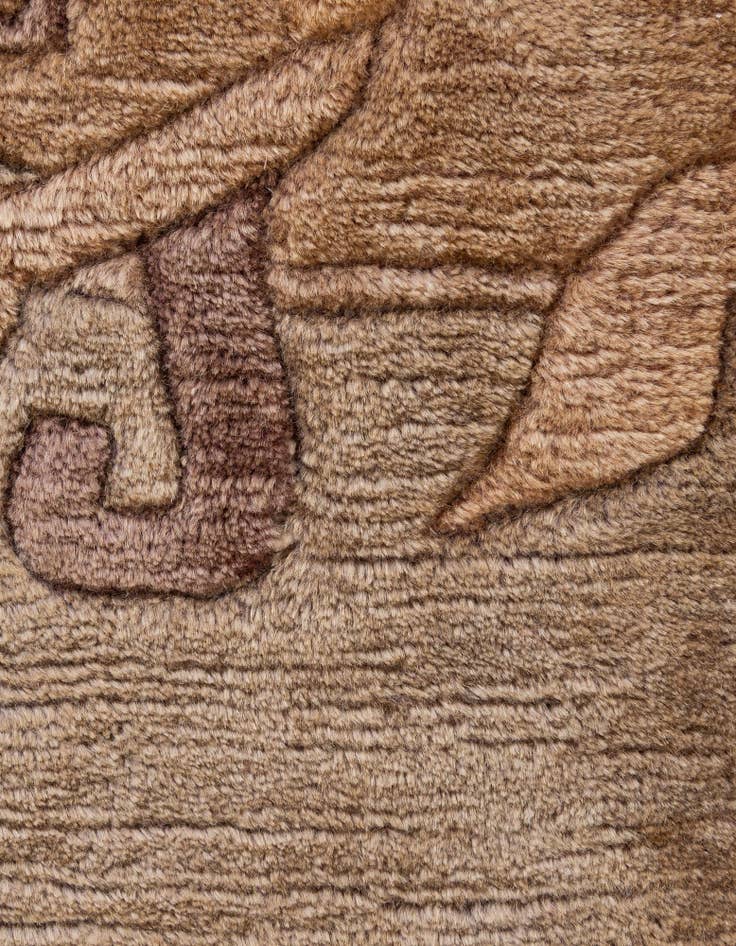 Detail image of  5' 5 x 7' 6  Hand Knotted Nepal Wool Rug