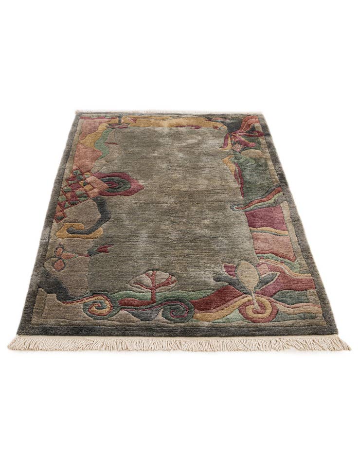 Detail image of  3' 3 x 5' 6  Hand Knotted Nepal Wool Rug