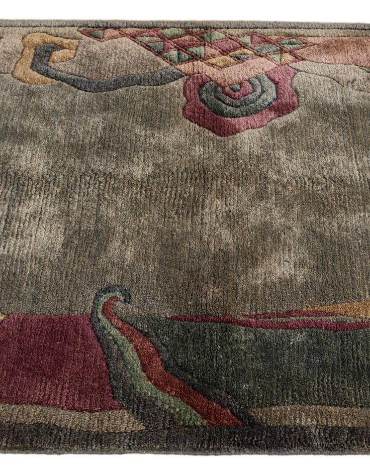 Detail image of  3' 3 x 5' 6  Hand Knotted Nepal Wool Rug