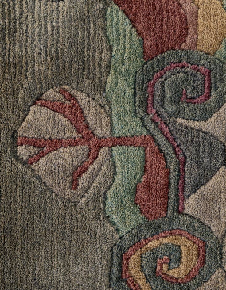 Detail image of  3' 3 x 5' 6  Hand Knotted Nepal Wool Rug