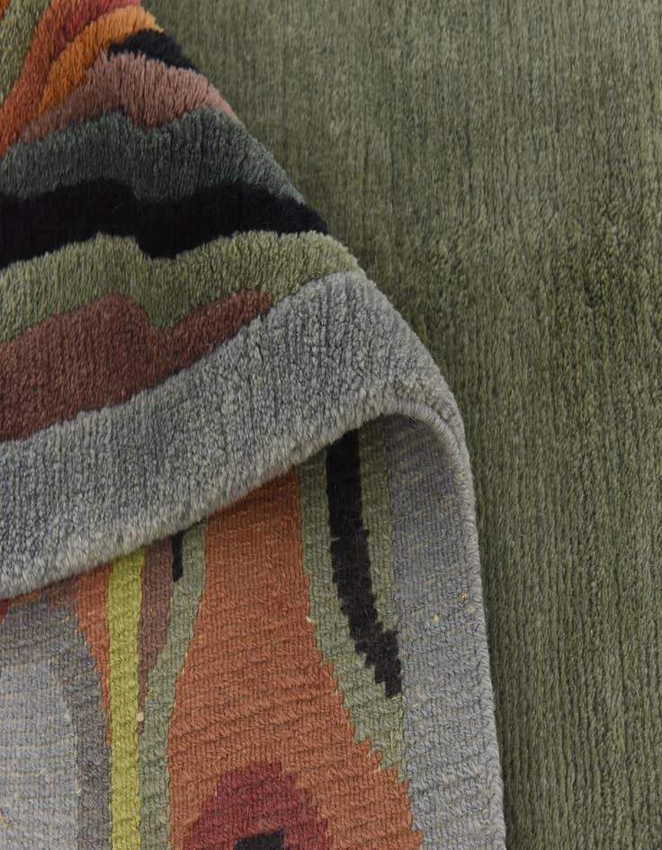 Detail image of  6' 8 x 9' 9  Hand Knotted Nepal Wool Rug