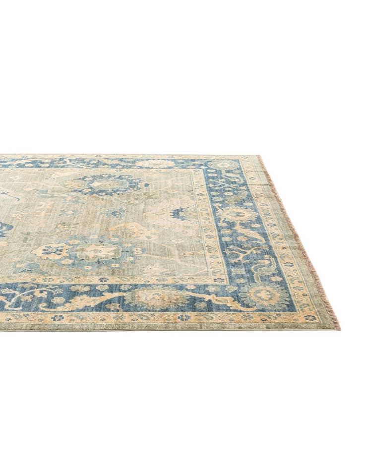 Detail image of  6' 10 x 9' 9  Hand Knotted Oushak Wool Rug