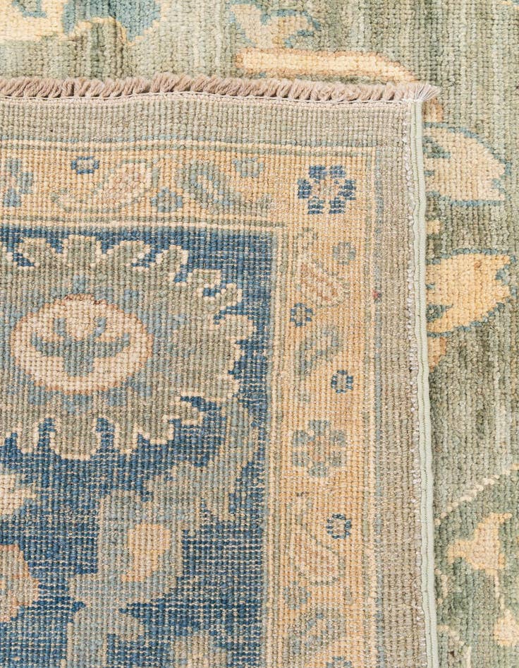 Detail image of  6' 10 x 9' 9  Hand Knotted Oushak Wool Rug