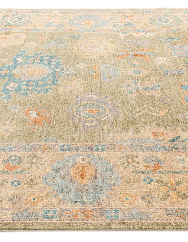 Detail image of  8' 1 x 9' 10  Hand Knotted Oushak Wool Rug