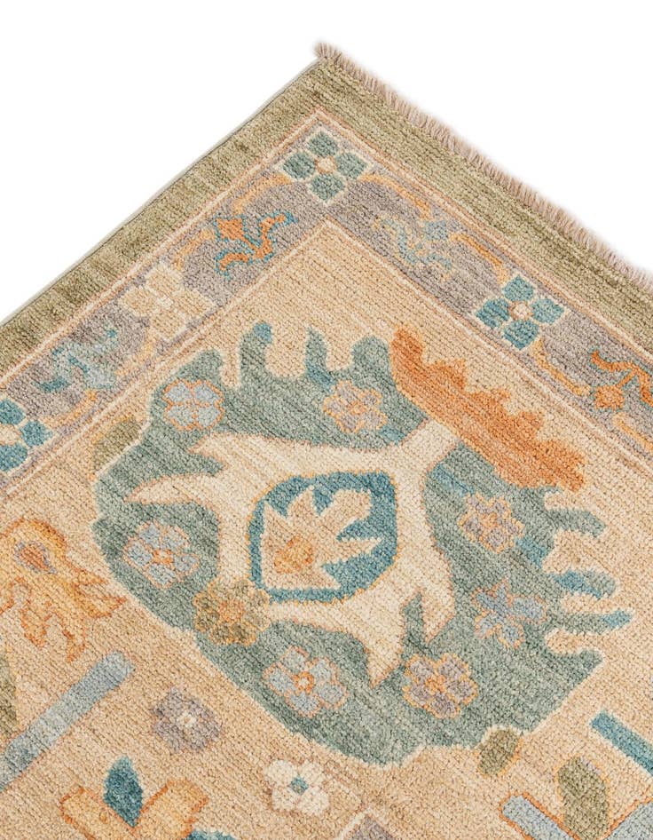 Detail image of  8' 1 x 9' 10  Hand Knotted Oushak Wool Rug