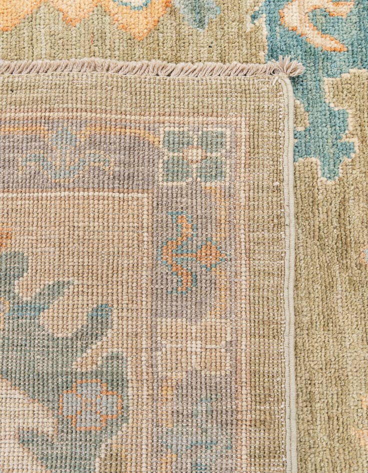Detail image of  8' 1 x 9' 10  Hand Knotted Oushak Wool Rug