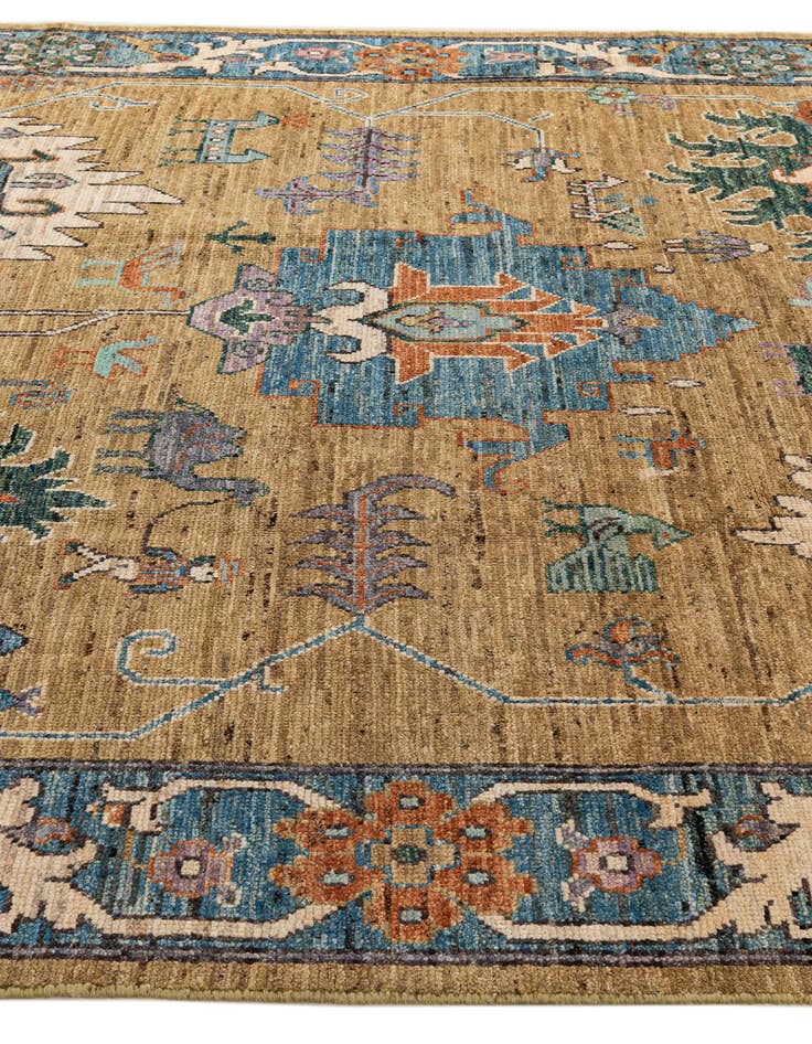 Detail image of  8' 5 x 9' 10  Hand Knotted Oushak Wool Rug