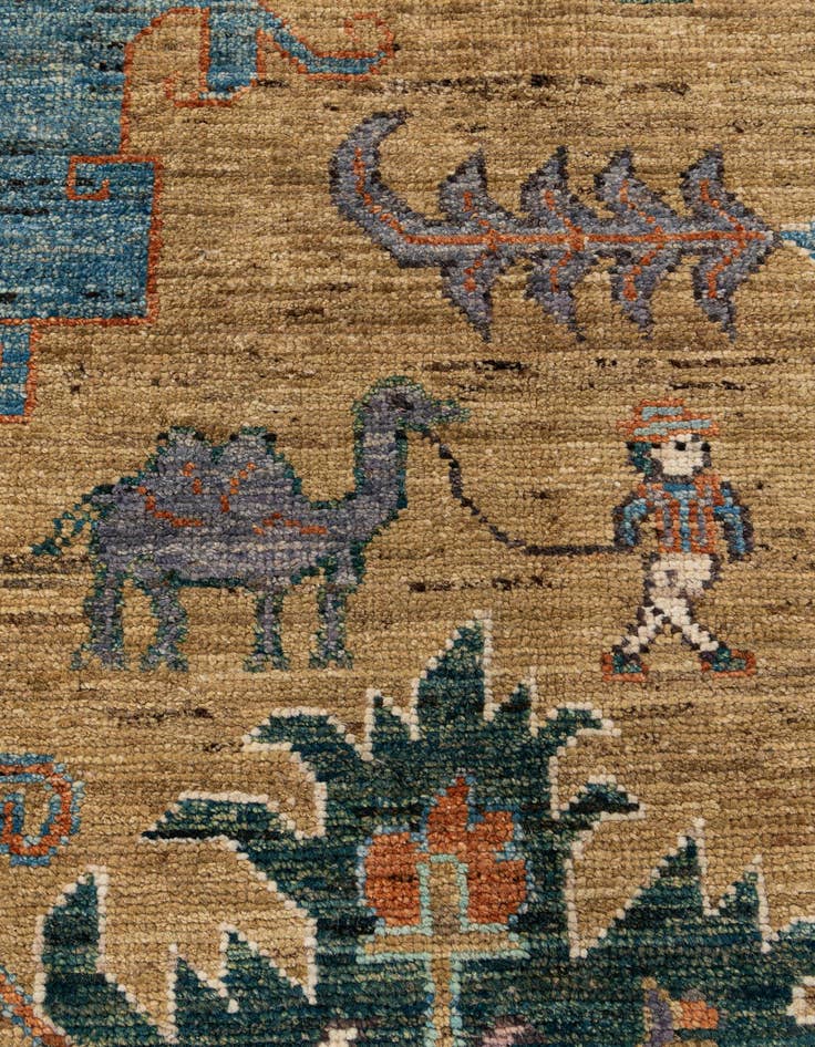 Detail image of  8' 5 x 9' 10  Hand Knotted Oushak Wool Rug