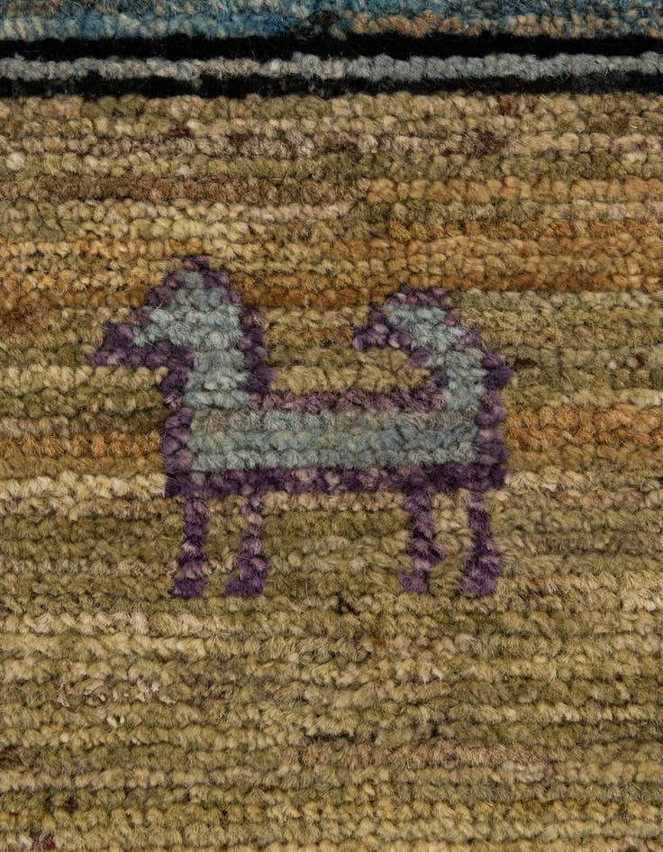 Detail image of  9' 2 x 11' 11  Hand Knotted Oushak Wool Rug