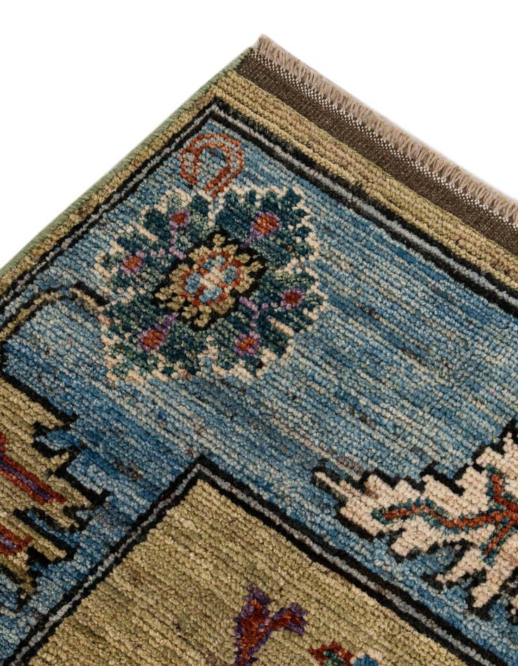 Detail image of  9' 2 x 11' 11  Hand Knotted Oushak Wool Rug