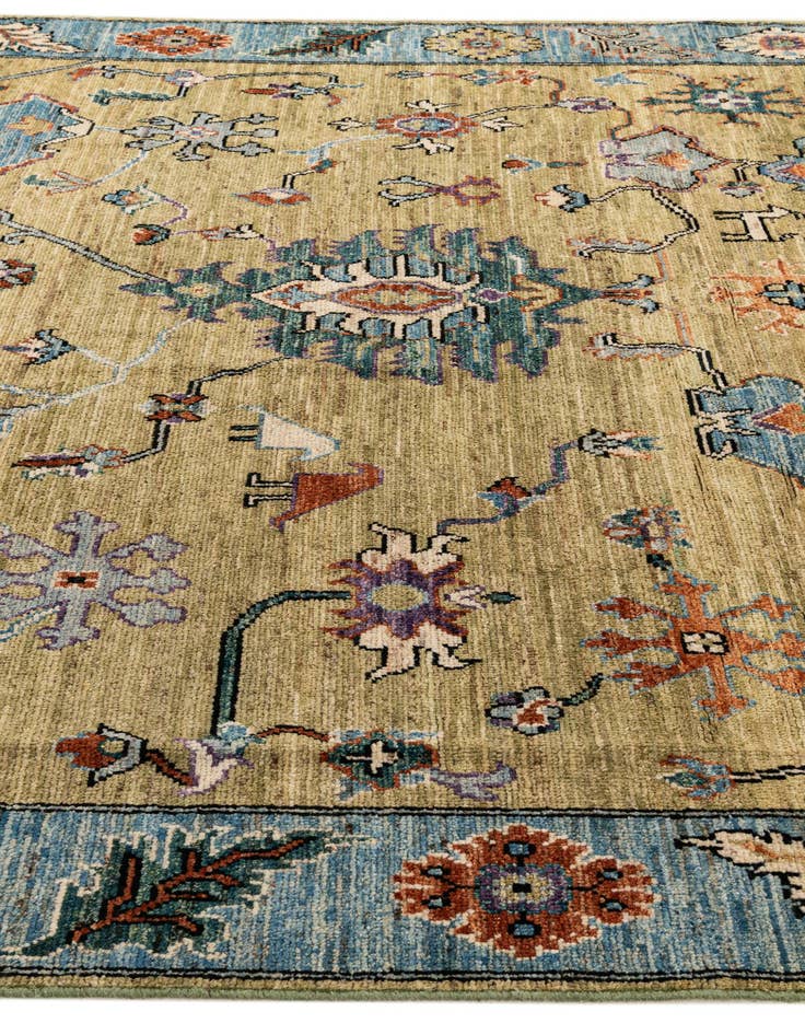 Detail image of  9' 2 x 11' 11  Hand Knotted Oushak Wool Rug