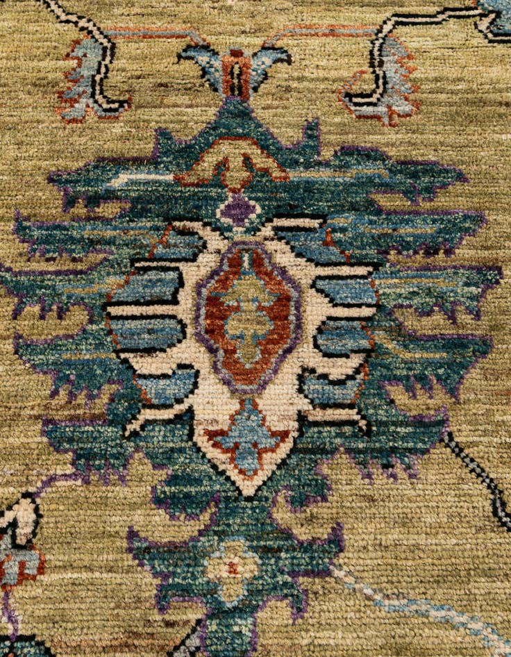 Detail image of  9' 2 x 11' 11  Hand Knotted Oushak Wool Rug