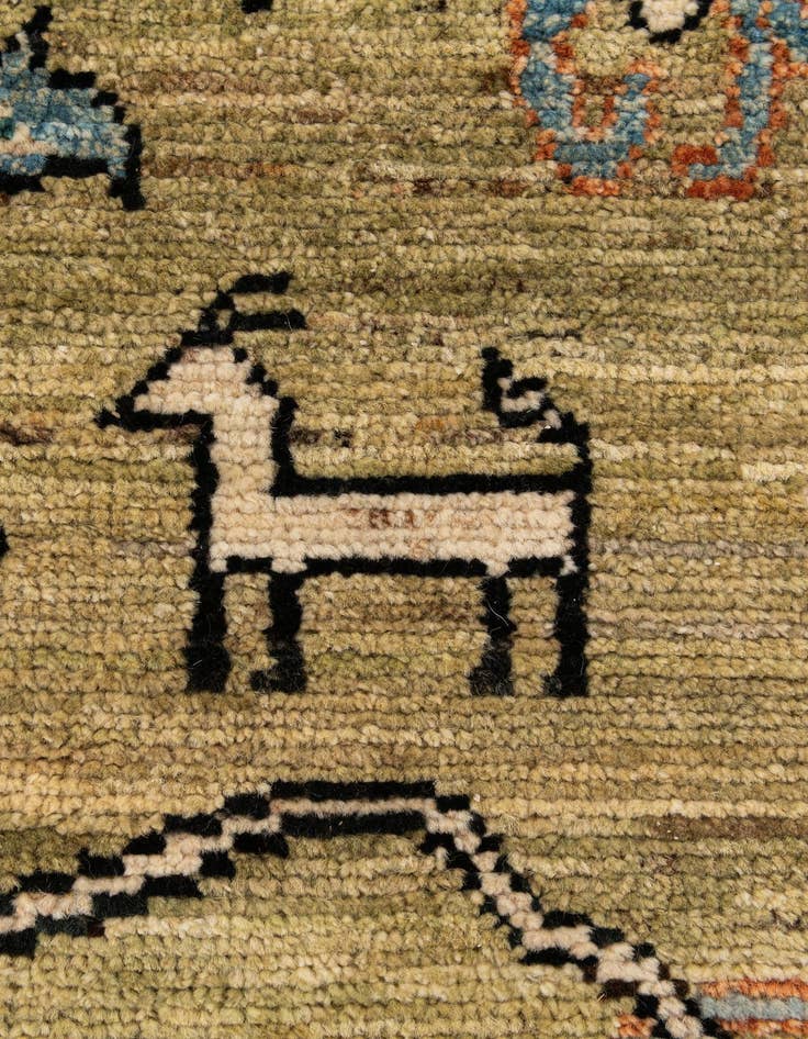 Detail image of  9' 2 x 11' 11  Hand Knotted Oushak Wool Rug