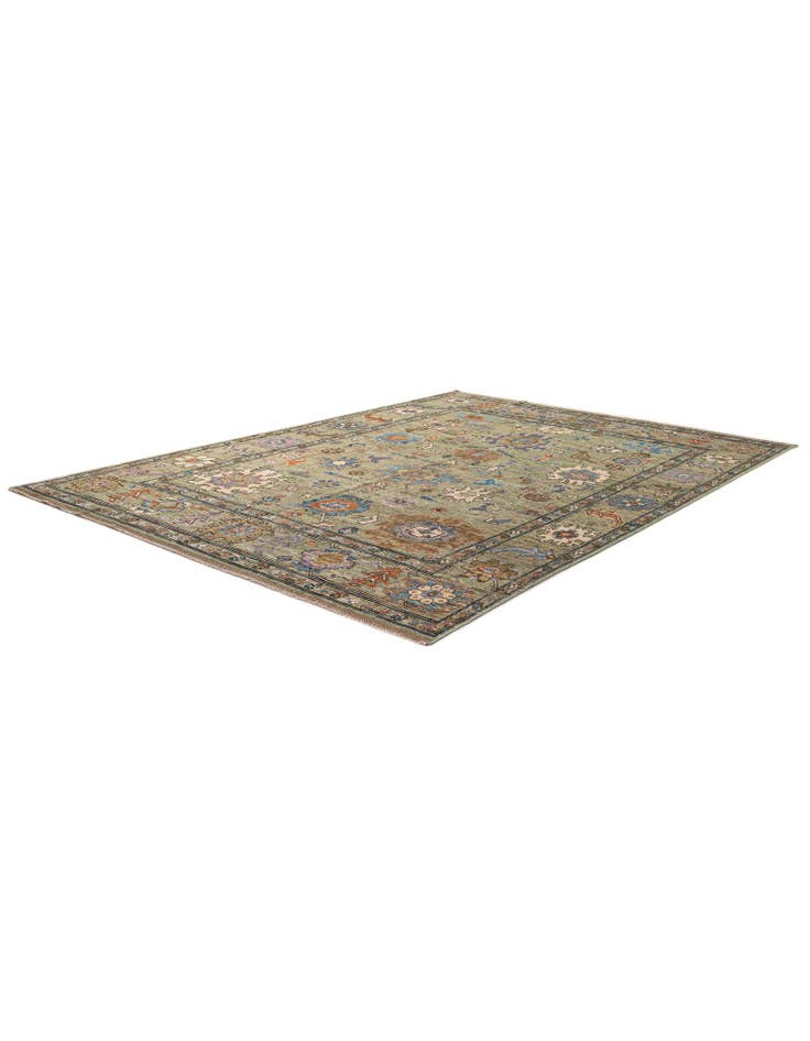 Detail image of  10' 2 x 13' 11  Hand Knotted Oushak Wool Rug