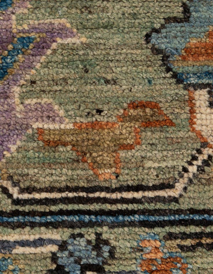 Detail image of  10' 2 x 13' 11  Hand Knotted Oushak Wool Rug