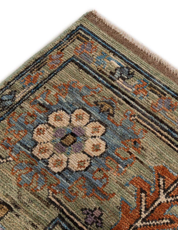 Detail image of  10' 2 x 13' 11  Hand Knotted Oushak Wool Rug