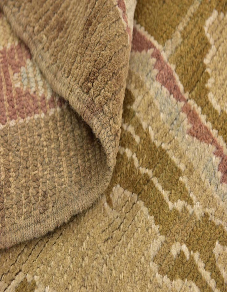 Detail image of  11' x 14' 3  Hand Knotted Oushak Wool Rug