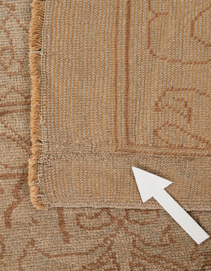 Detail image of  9' x 13'  Hand Knotted Oushak Wool Rug