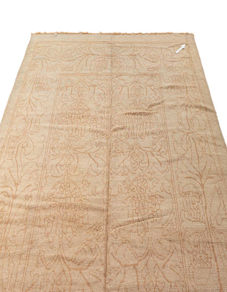 Detail image of  9' x 13'  Hand Knotted Oushak Wool Rug