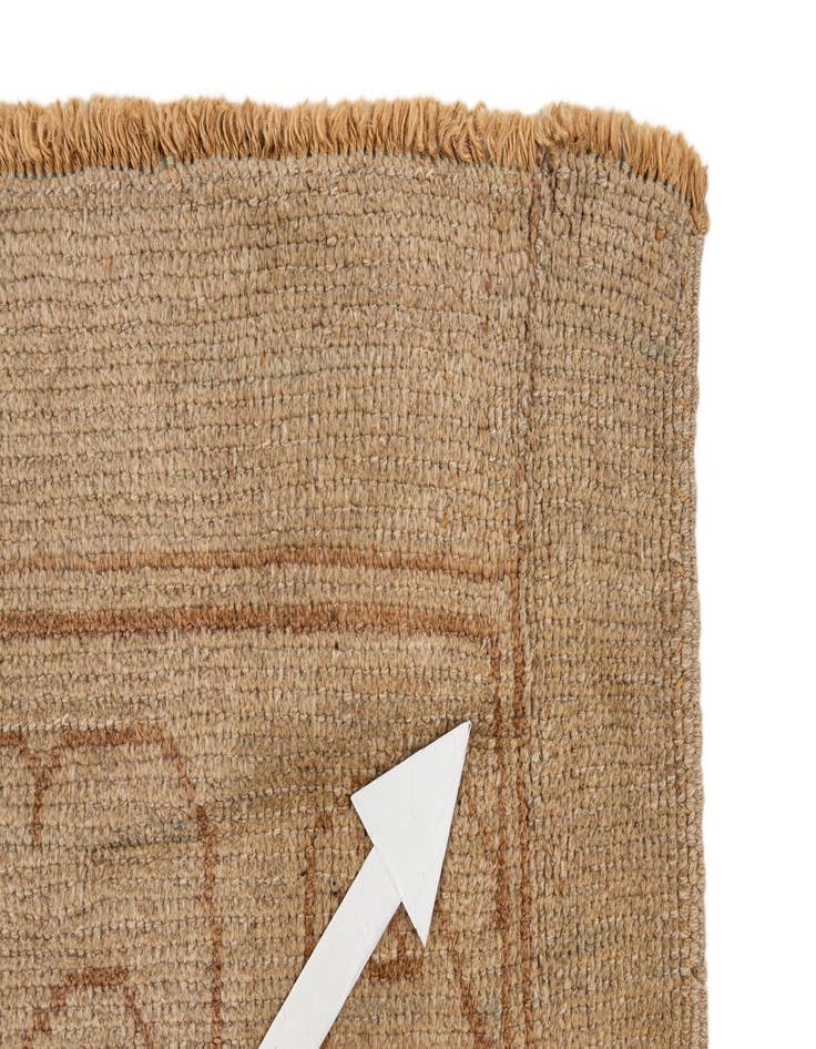 Detail image of  9' x 13'  Hand Knotted Oushak Wool Rug