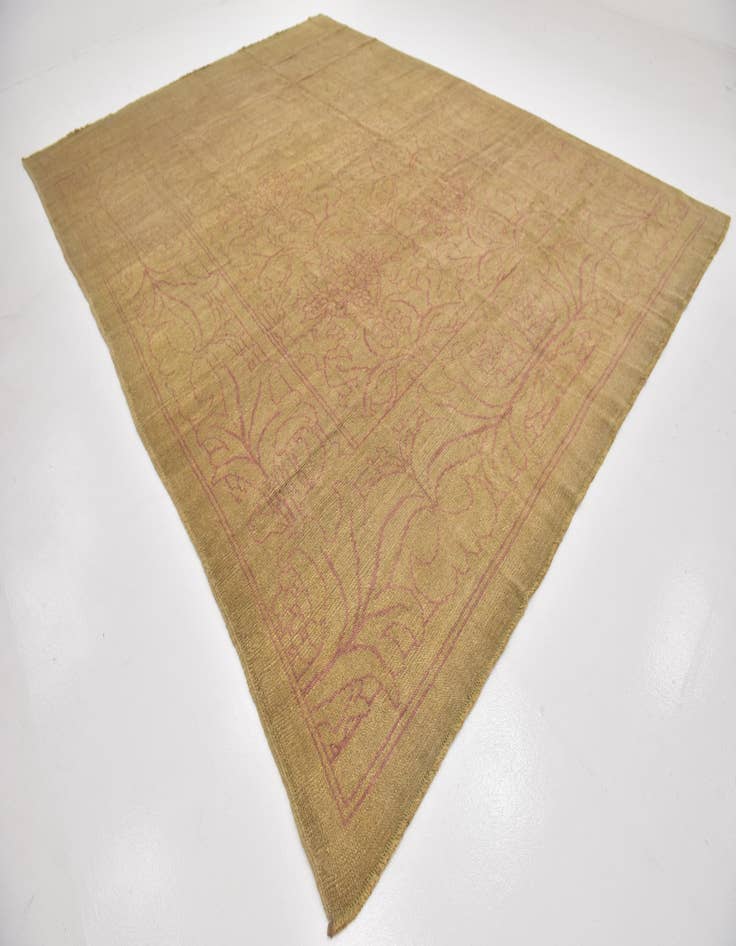 Detail image of  10' 5 x 14'  Hand Knotted Oushak Wool Rug