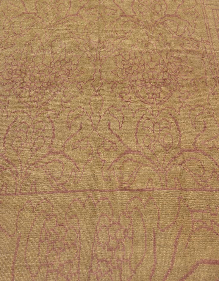 Detail image of  10' 5 x 14'  Hand Knotted Oushak Wool Rug