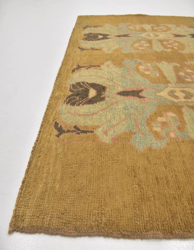 Detail image of  7' x 12' 4  Hand Knotted Oushak Wool Rug
