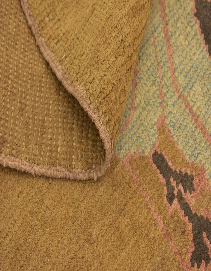 Detail image of  7' x 12' 4  Hand Knotted Oushak Wool Rug