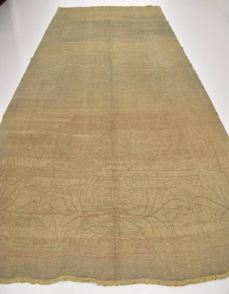 Detail image of  10' 9 x 15' 6  Hand Knotted Oushak Wool Rug