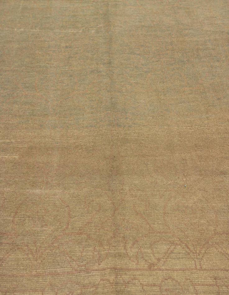 Detail image of  10' 9 x 15' 6  Hand Knotted Oushak Wool Rug