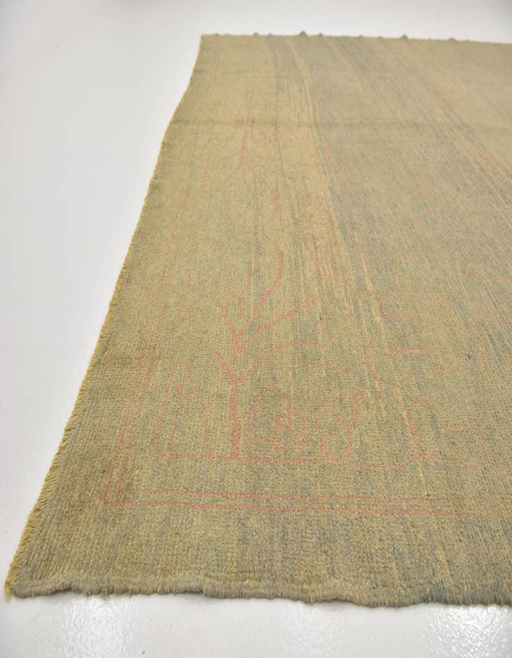 Detail image of  10' 9 x 15' 6  Hand Knotted Oushak Wool Rug